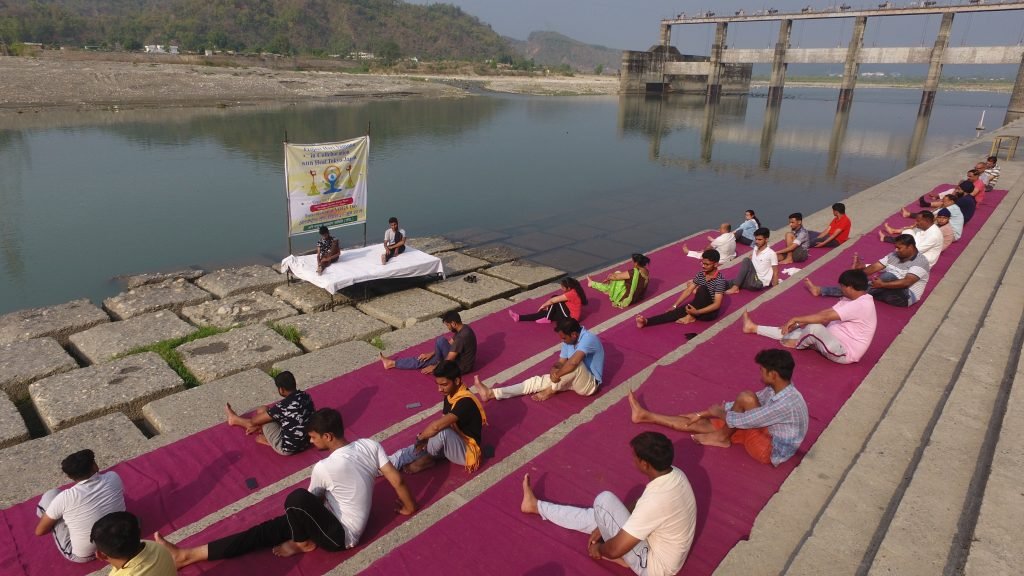 Yoga day celebration by hari yamuna